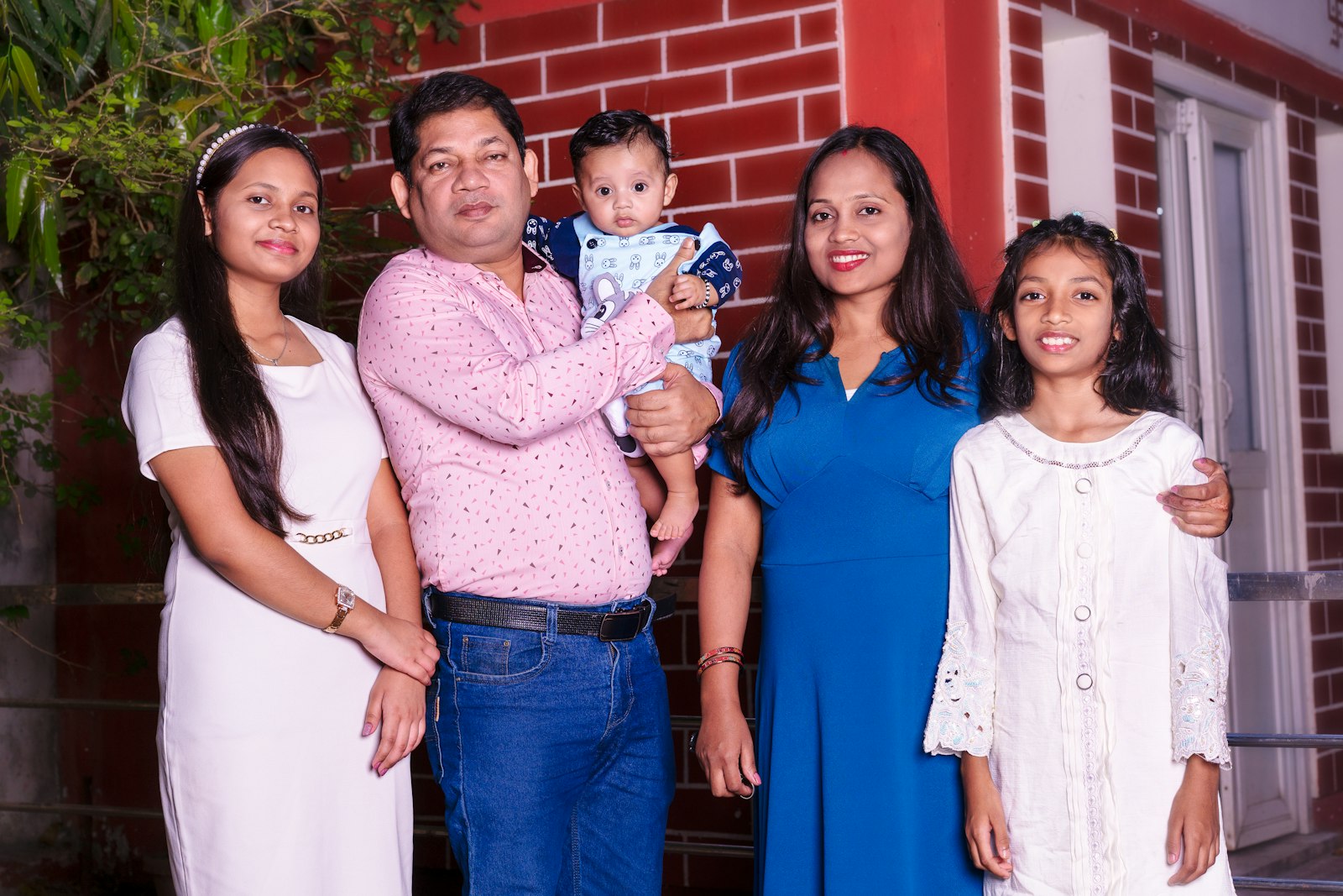 Indian family at home